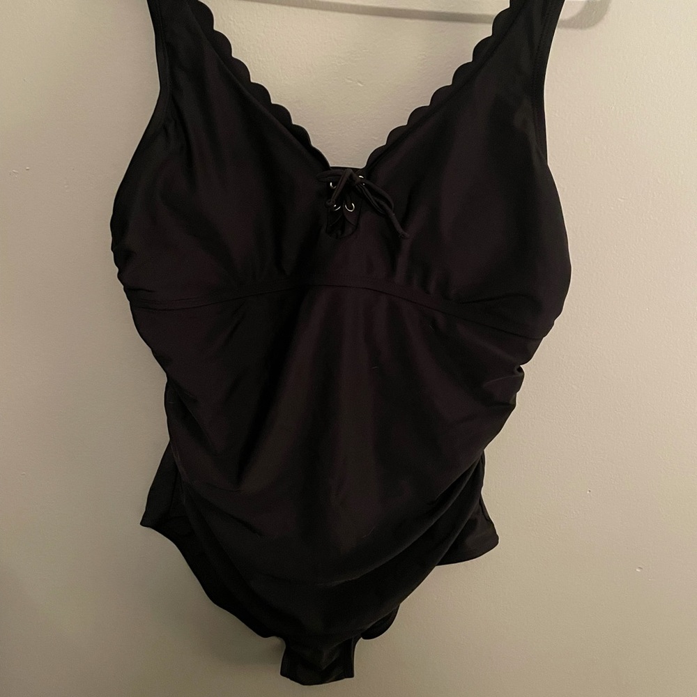 Target Size XL Black One piece swim suit, worn once